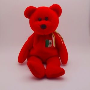 Osito the Mexican flag beanie baby